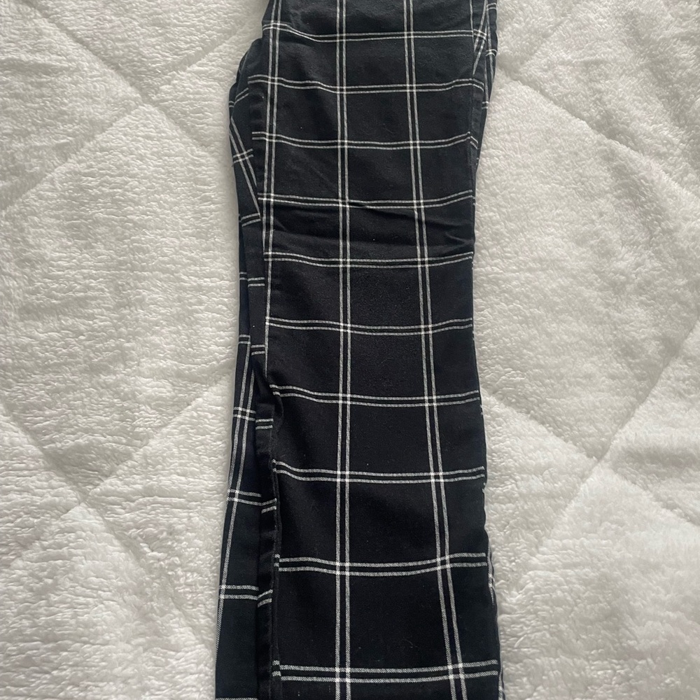 Black and White Plaid Women's pant